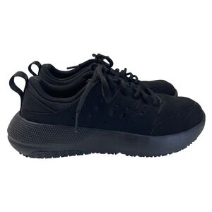Crocs On The Clock Work Sneaker Womens 8 Black LiteRide Slip Resistant 209476
